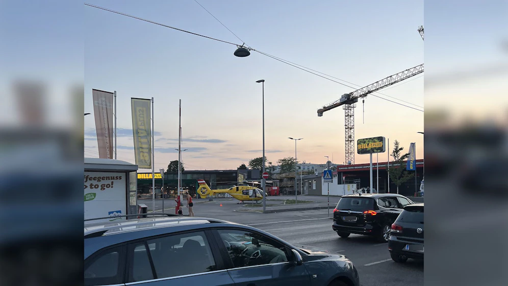 Weil die Frau sich so heftig an dem Essen verschluckte, kam es zu einem Helikoptereinsatz.