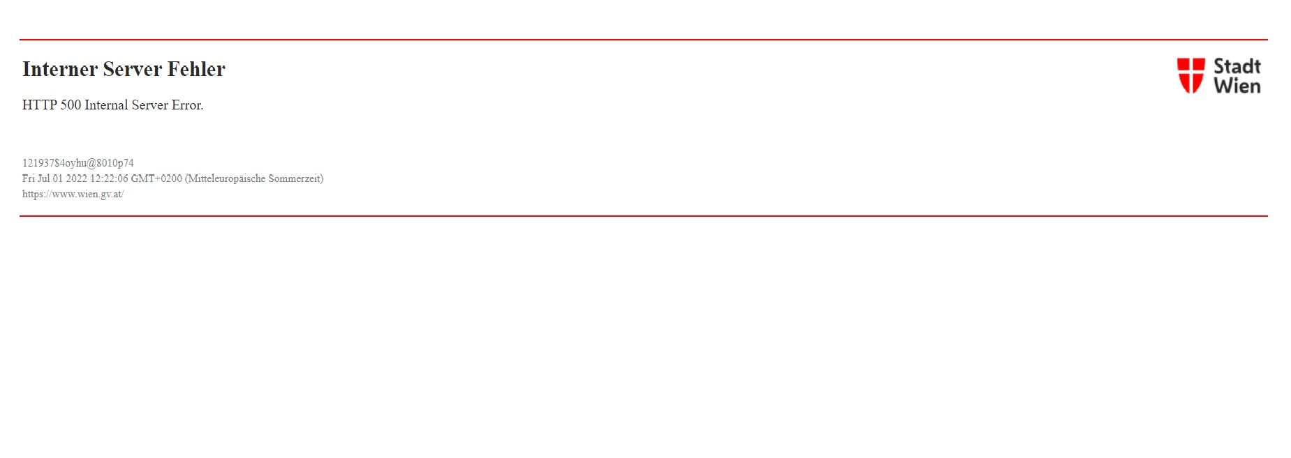 Die Websites der Stadt Wien konnten am Freitag nicht aufgerufen werden.