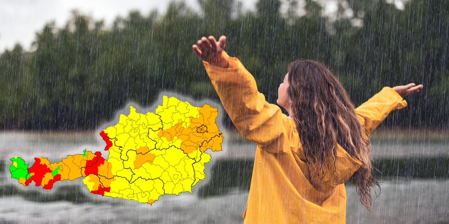 Im schwül-heißen Osten Österreichs kann man sich auf Abkühlung einstellen.