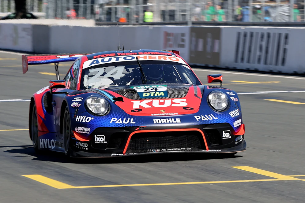 Thomas Preining gewinnt den DTM-Lauf auf dem Norisring. 