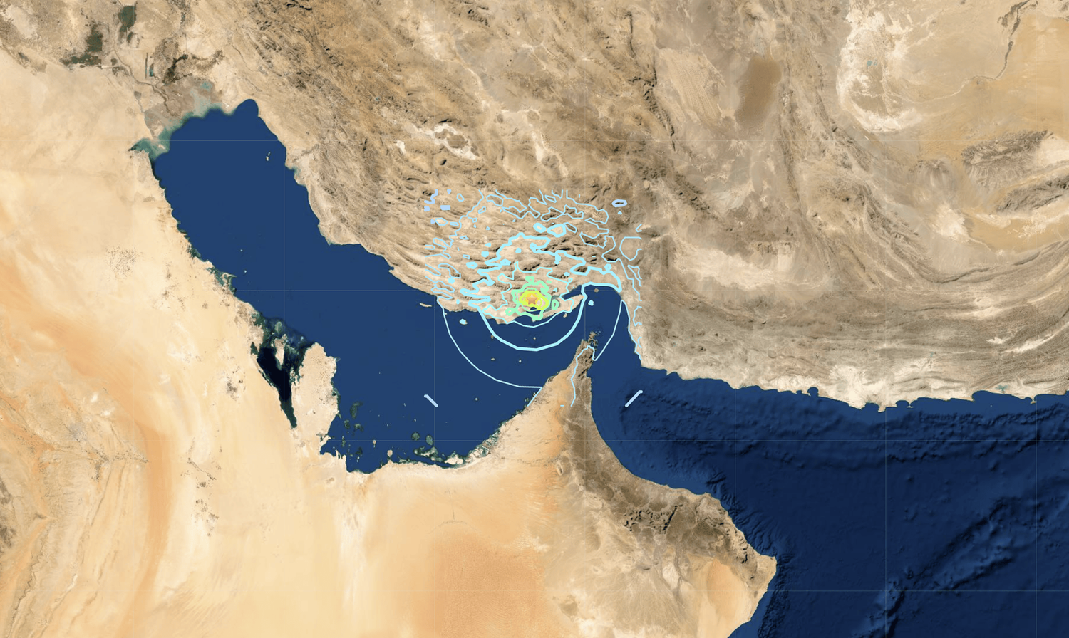 Das Beben ereignete sich rund 100 Kilometer südwestlich der Hafenstadt Bandar Abbas.
