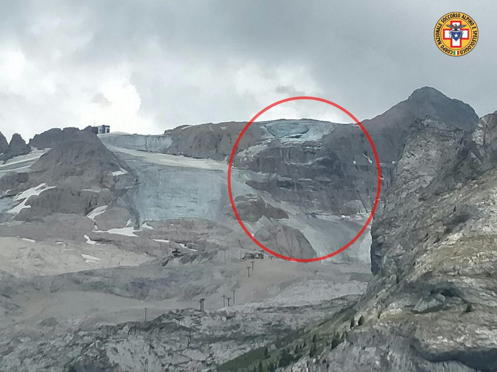 Vor dem Einbruch des Gletschers wurden am Samstag 10 Grad in den Dolomiten gemessen. Das ist ein Temperaturrekord.