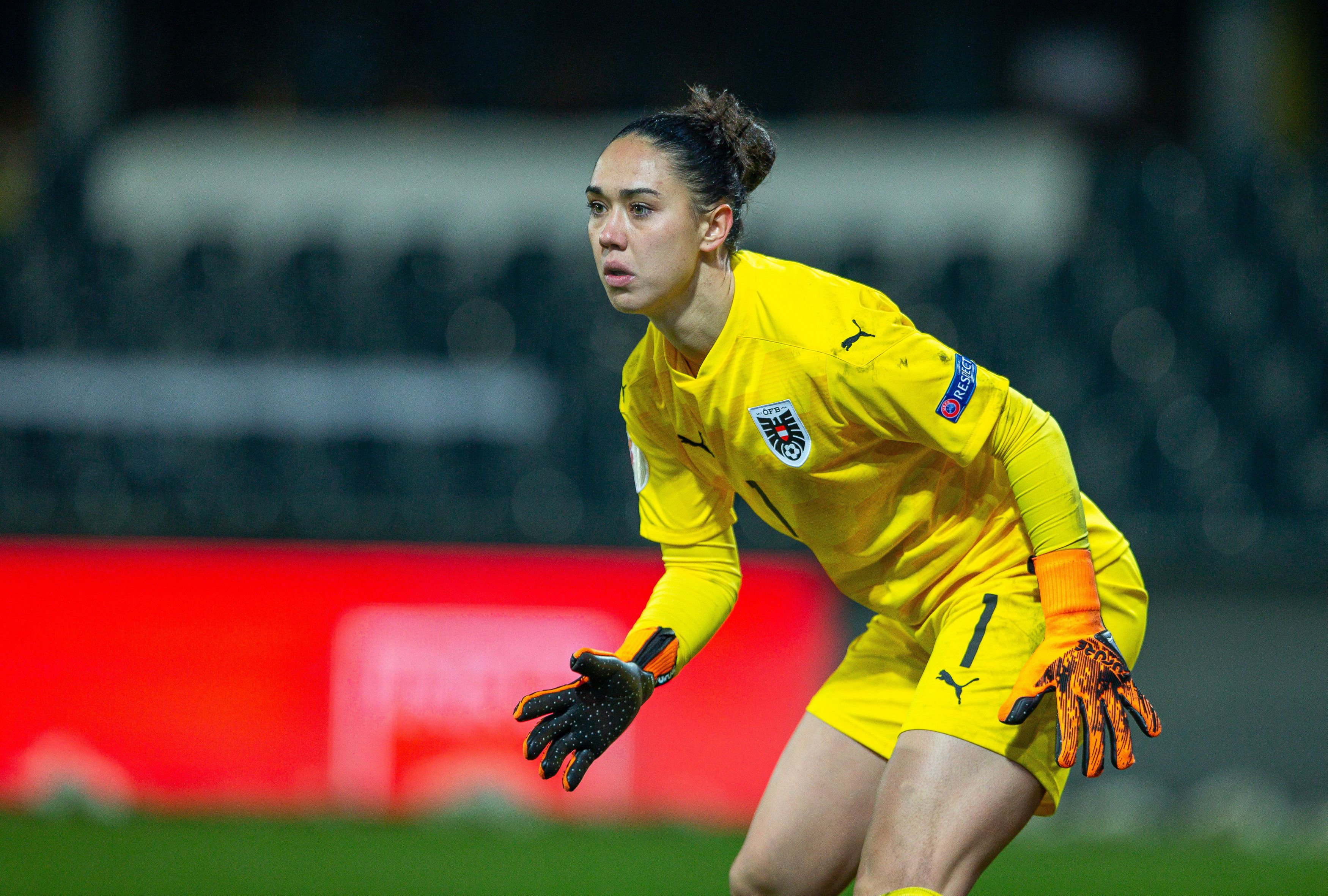 Manuela Zinsberger hütet bei der EM das ÖFB-Tor.