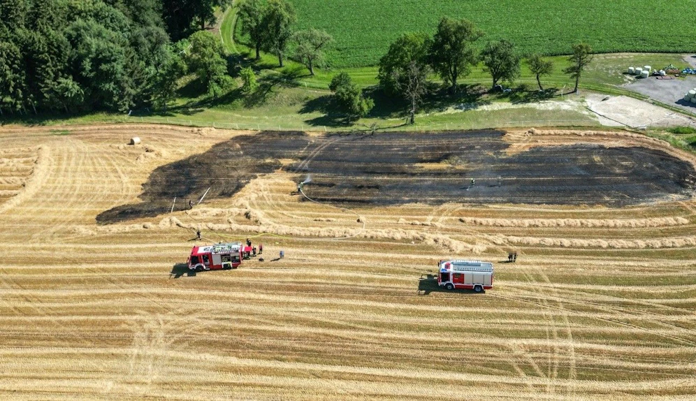 Flurbrand in Oberndorf an der Melk