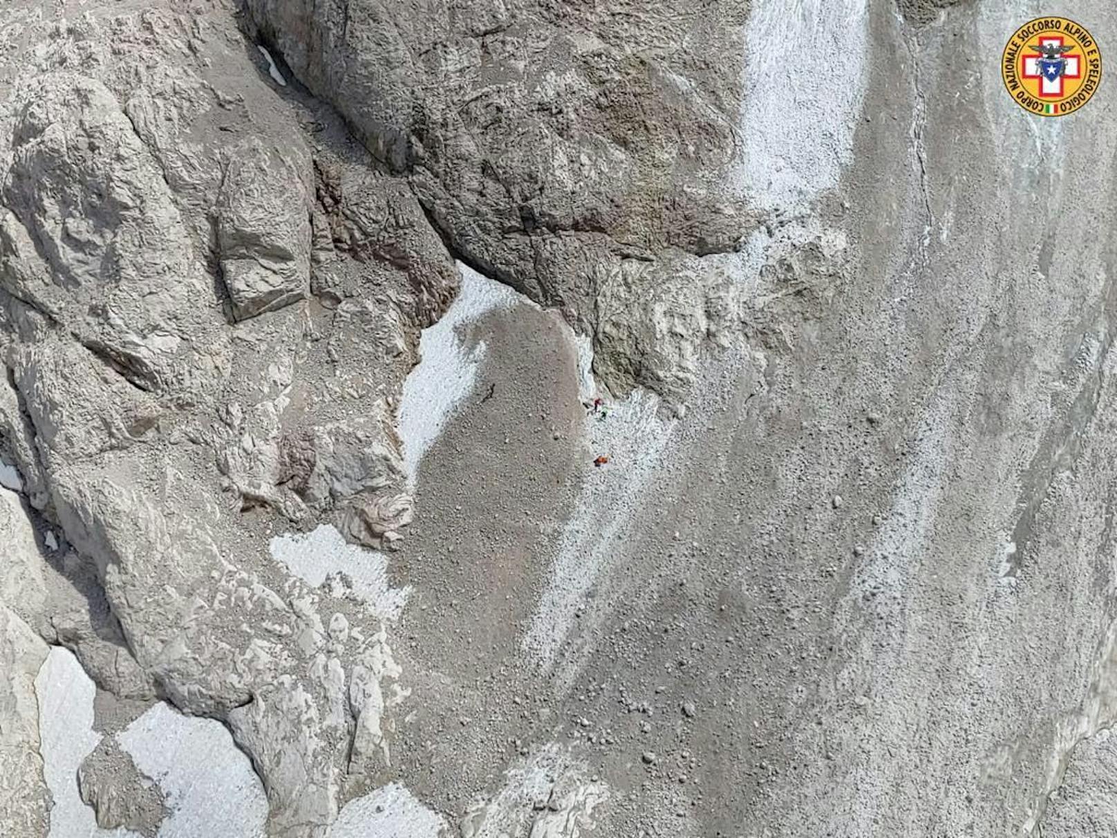 3. Juli 2022:&nbsp; Ein Eisgletscher auf der Marmolada, in Italien, ist zusammengebrochen.