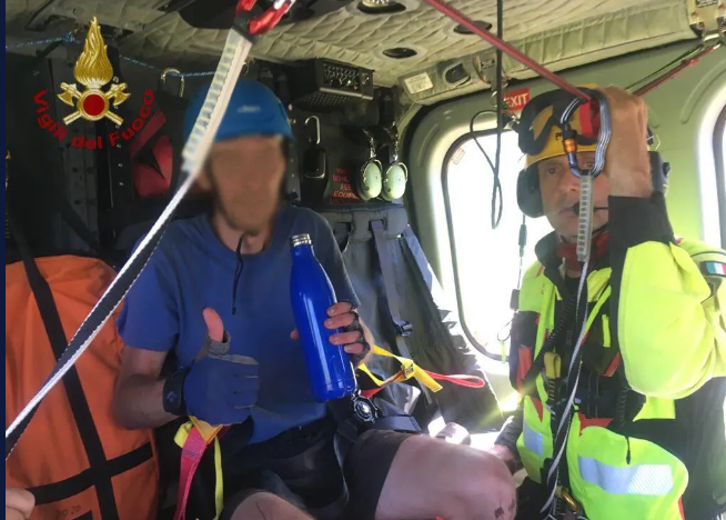 Der Mann zog sich wie durch ein Wunder nur leichte Verletzungen zu.