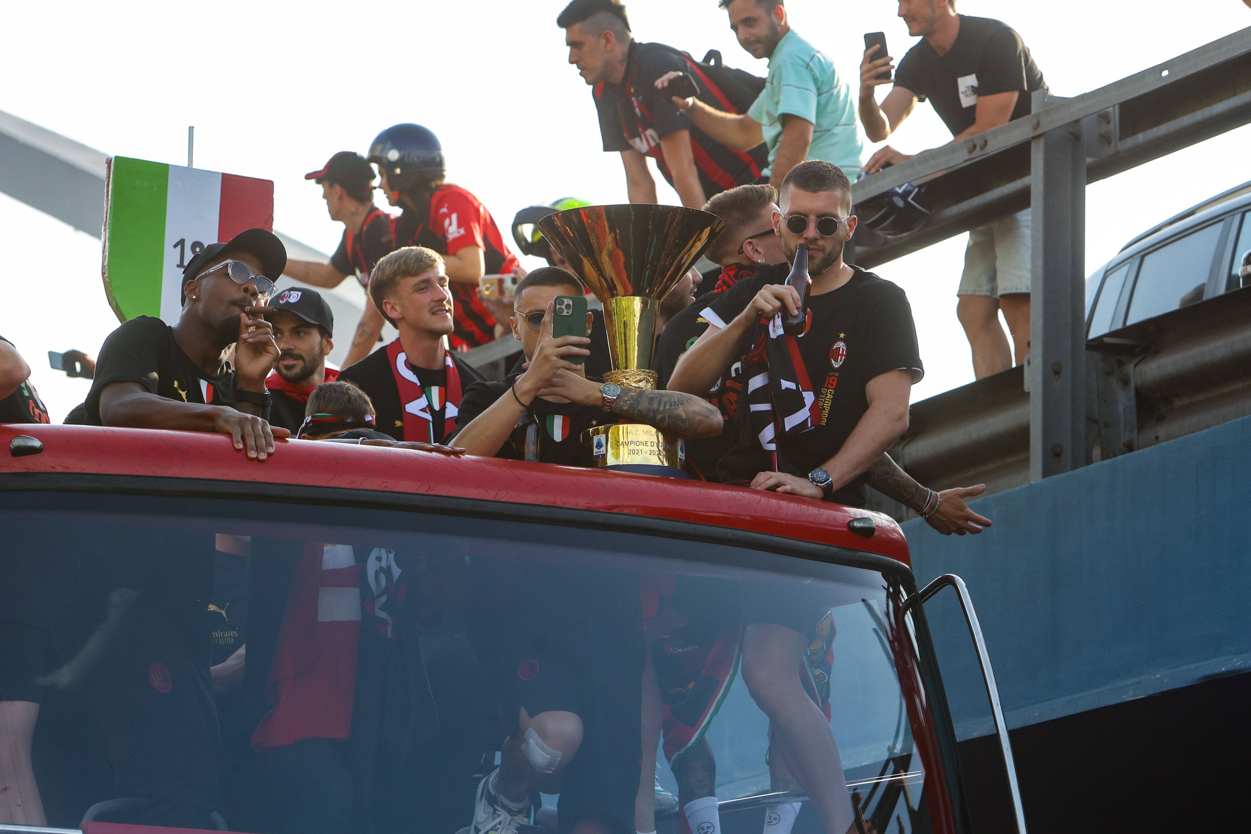 So feierten die Mailänder im Mai den Meistertitel.