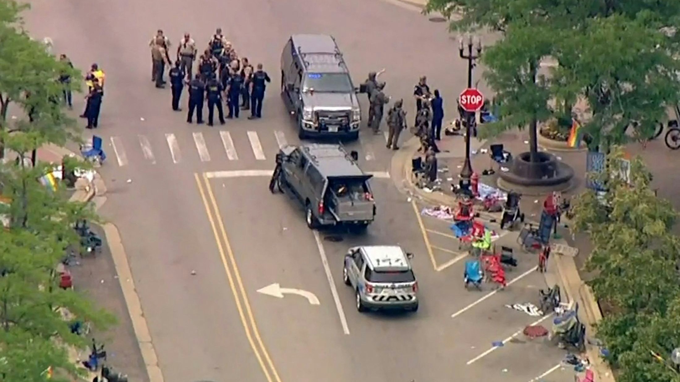 Auf der Parade in Highland Park fielen am Montag Schüsse.