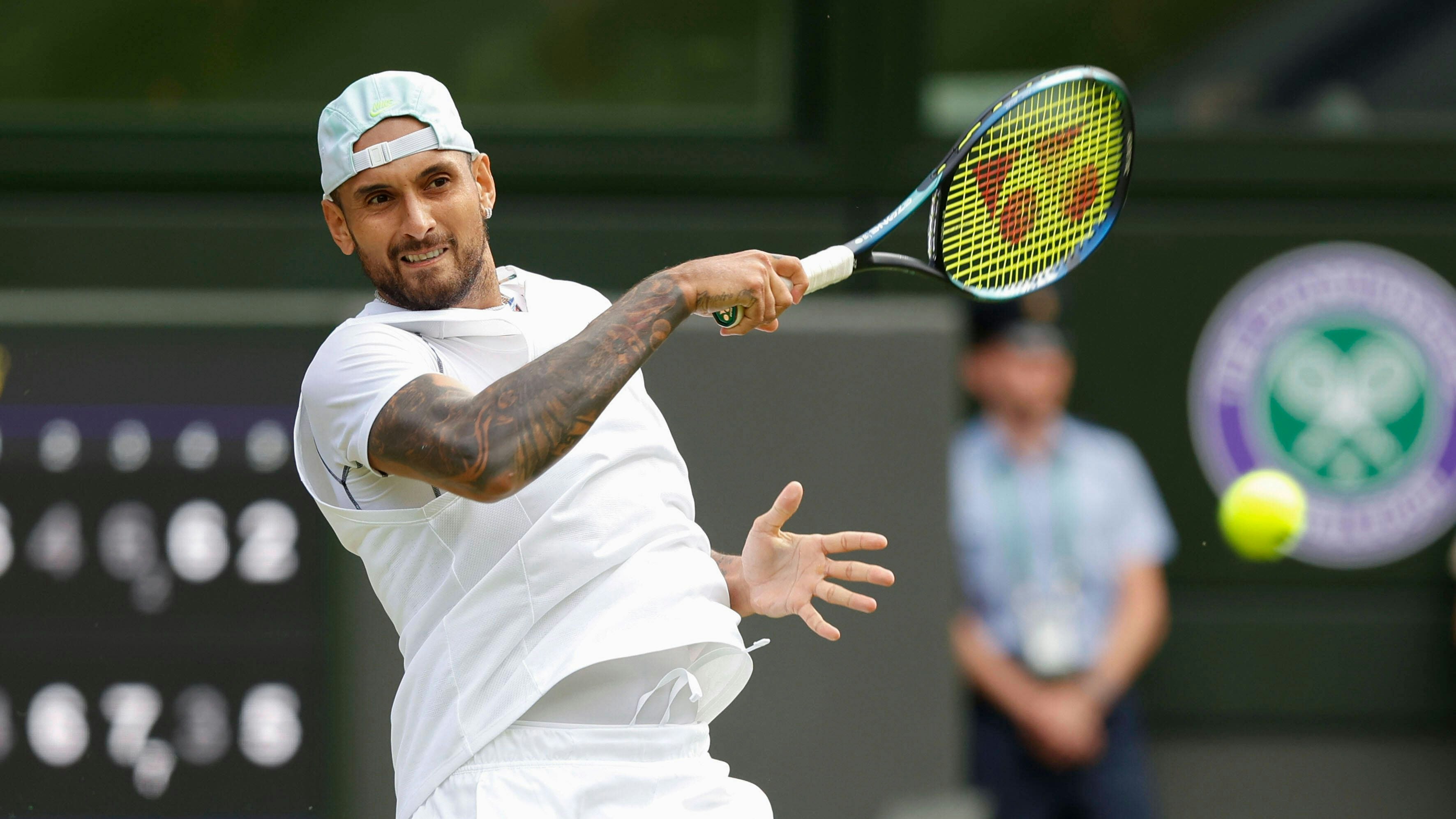 Nick Kyrgios steht im Wimbledon-Viertelfinale.