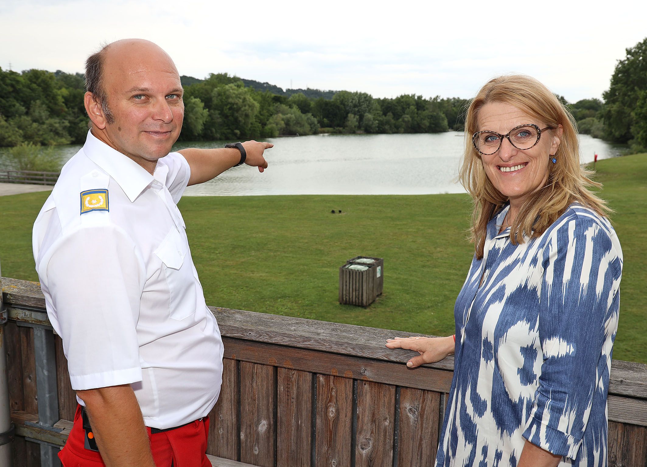 Präsident Markus Schimböck mit Landesrätin Ulrike Königsberger-Ludwig 