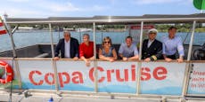 Erstes Öffi-Boot "Copa Cruise" tuckert über Neue Donau