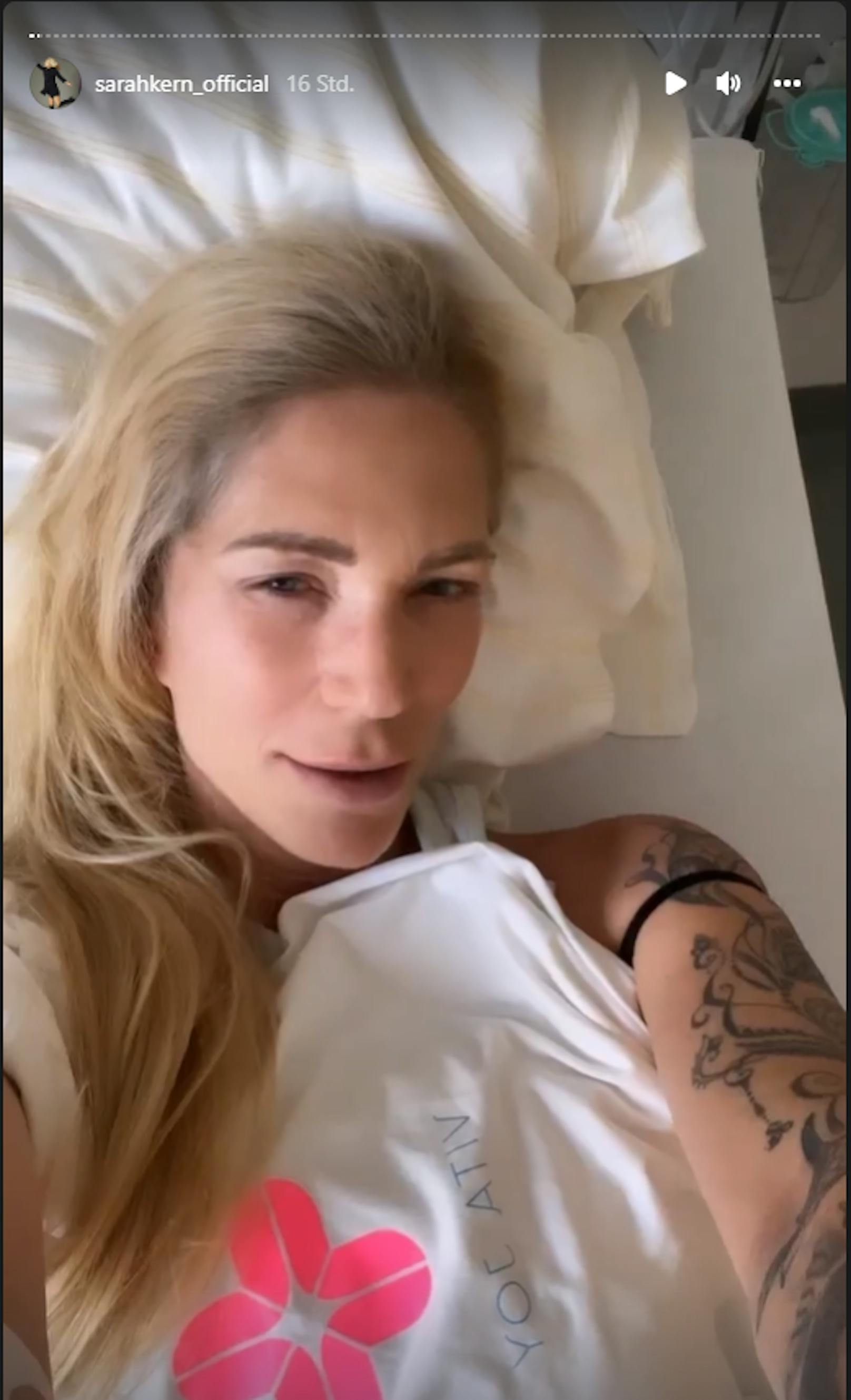 Sarah Kern meldet sich aus dem Spital.