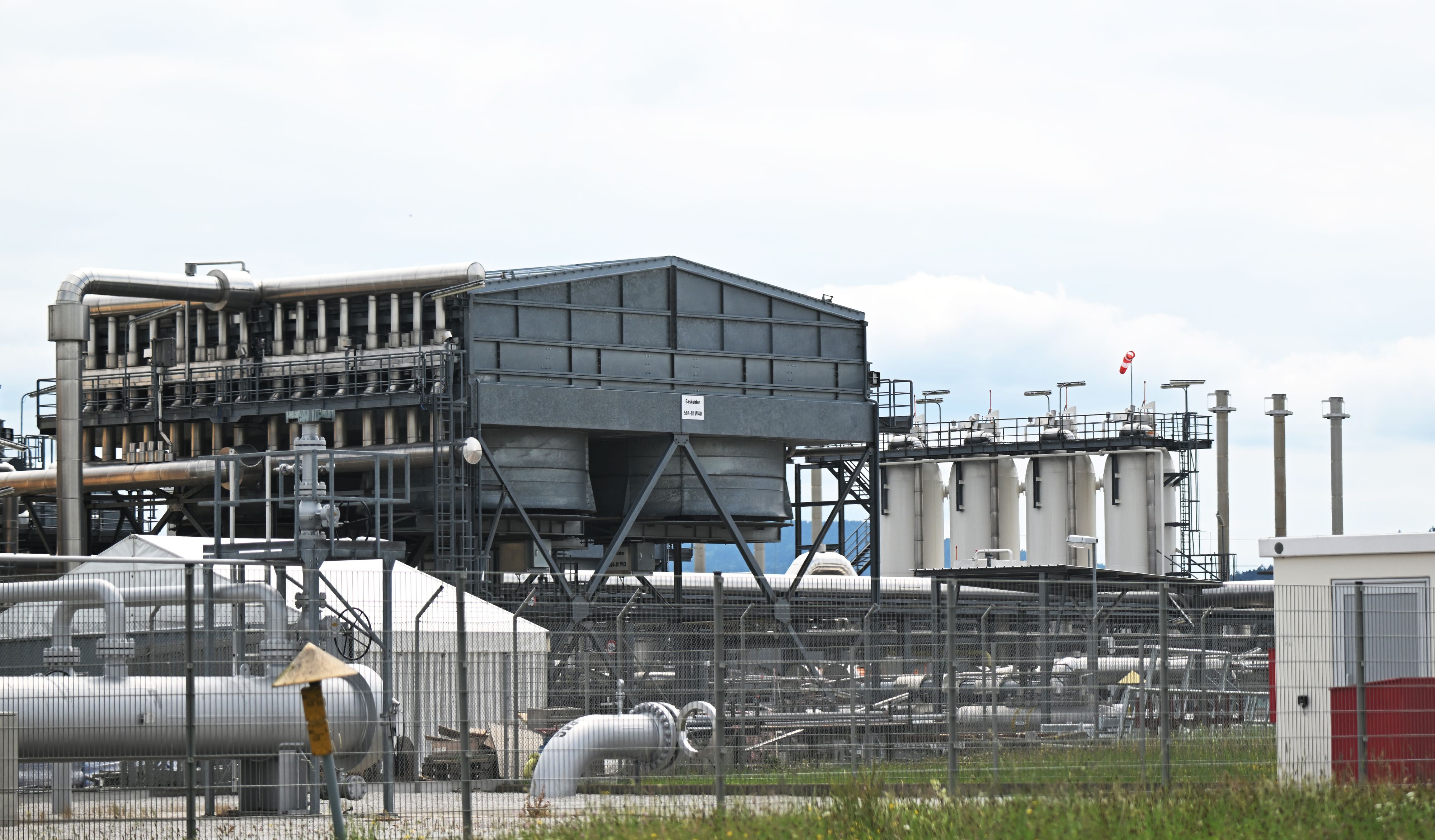 Ein Teil der Gasspeicherstation Haidach bei Straßwalchen in Salzburg.