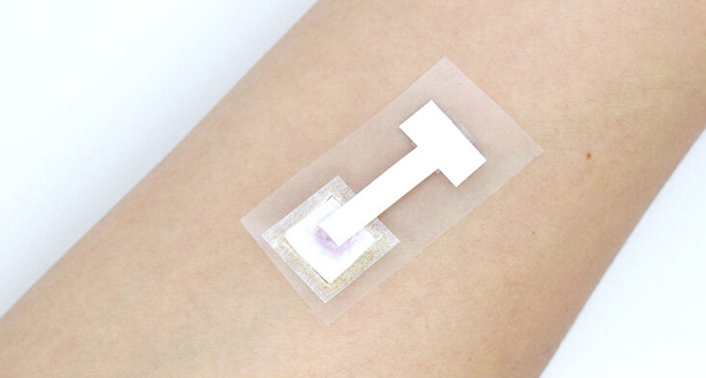 Das Pflaster ist&nbsp;1,5 mal 3,5 cm groß.