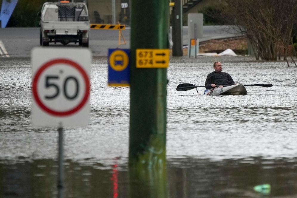 Auch die umliegende Region von Sydney ist von den Überflutungen betroffen. 