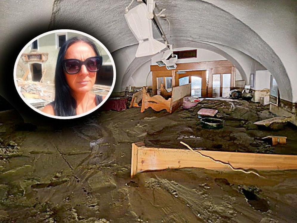 Das Haus von Kärntnerin Julia wurde von den heftigen Unwettern komplett zerstört. Der Schlamm steht zwei Meter hoch.