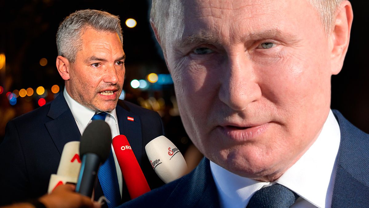 Bundeskanzler Karl Nehammer ist sicher: Wladimir Putin nutzt Energie als Waffe,