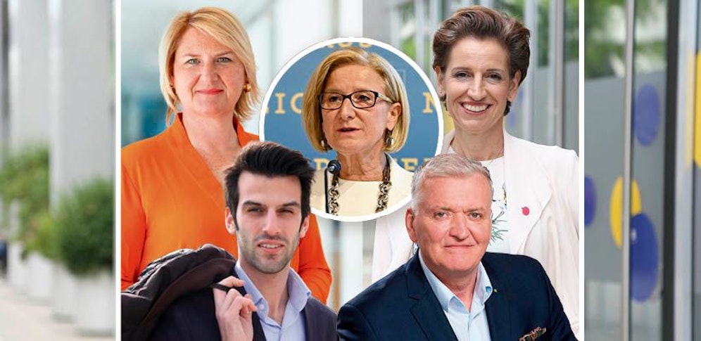 Alle Spitzenkandidaten der fünf Parteien.