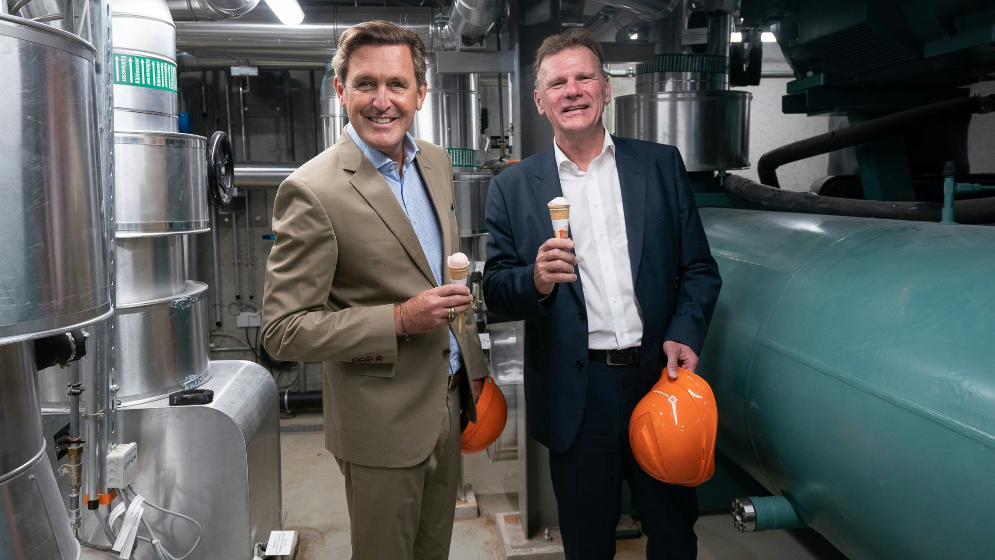 Kälte in der Hitze genießen - eine gute Sache ganz offensichtlich