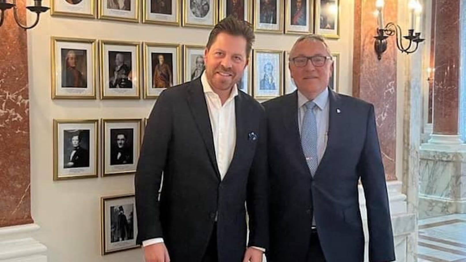 Daniel Serafin besuchte Dmitri Ljubinski in der russischen Botschaft in Wien 