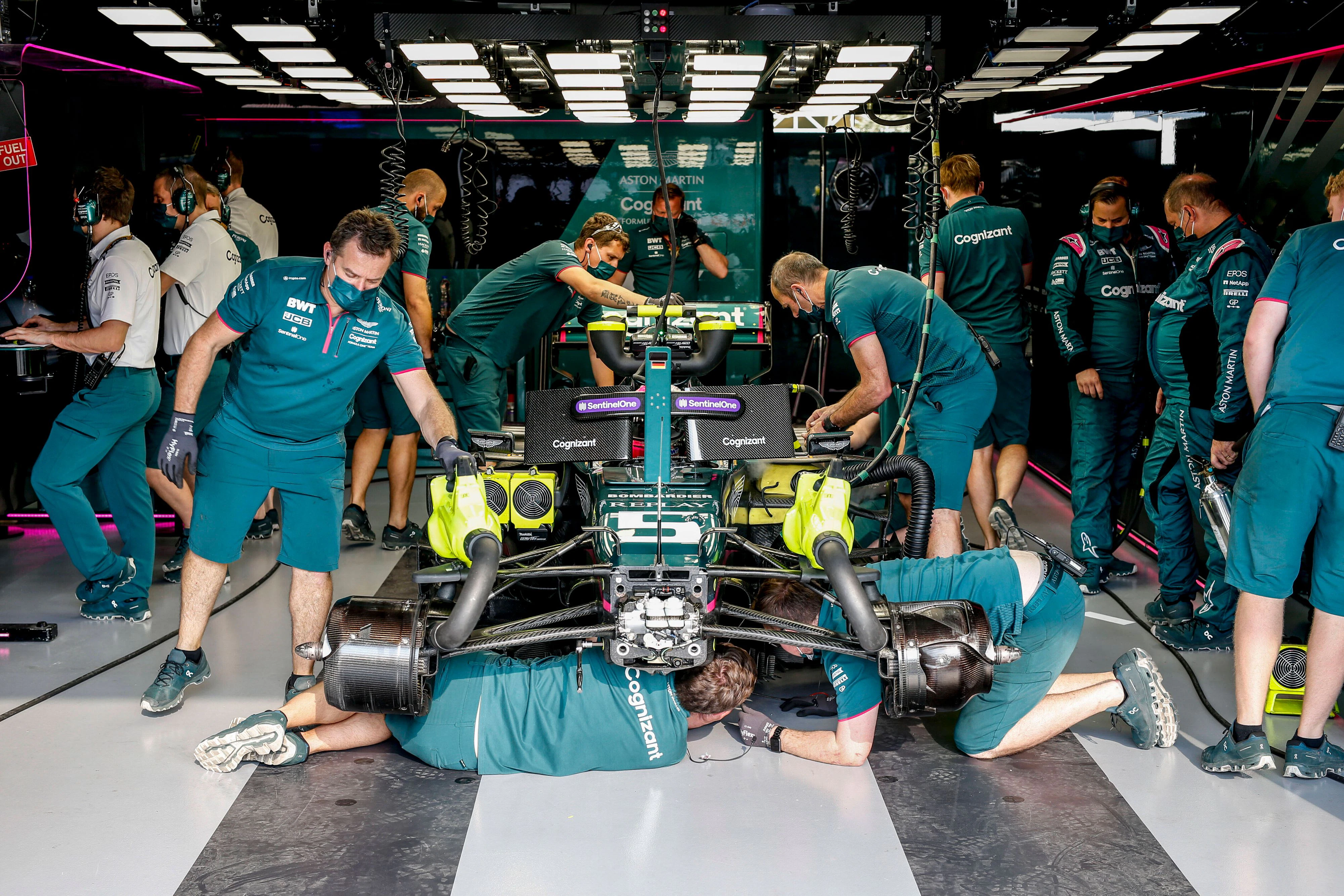 Der Bolide von Sebastian Vettel