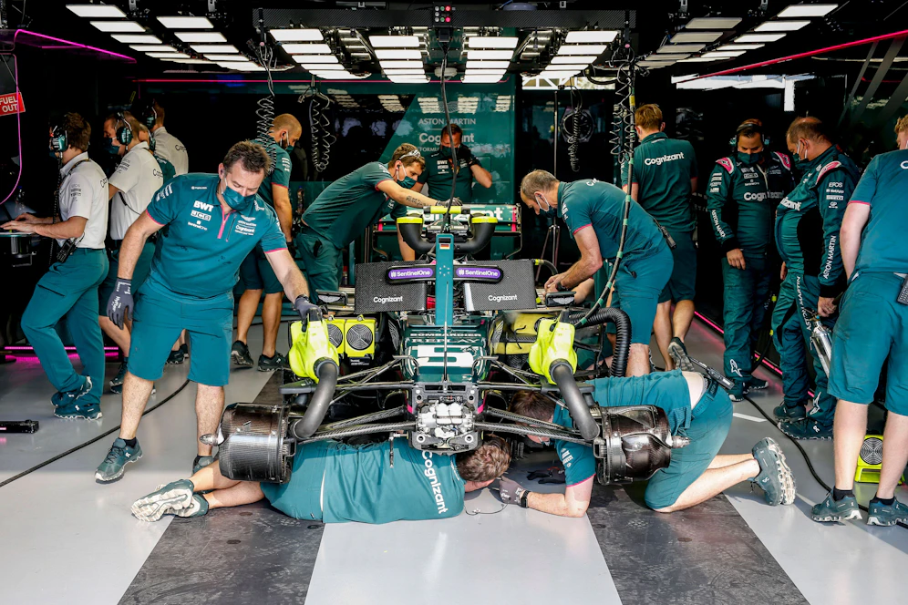 Der Bolide von Sebastian Vettel