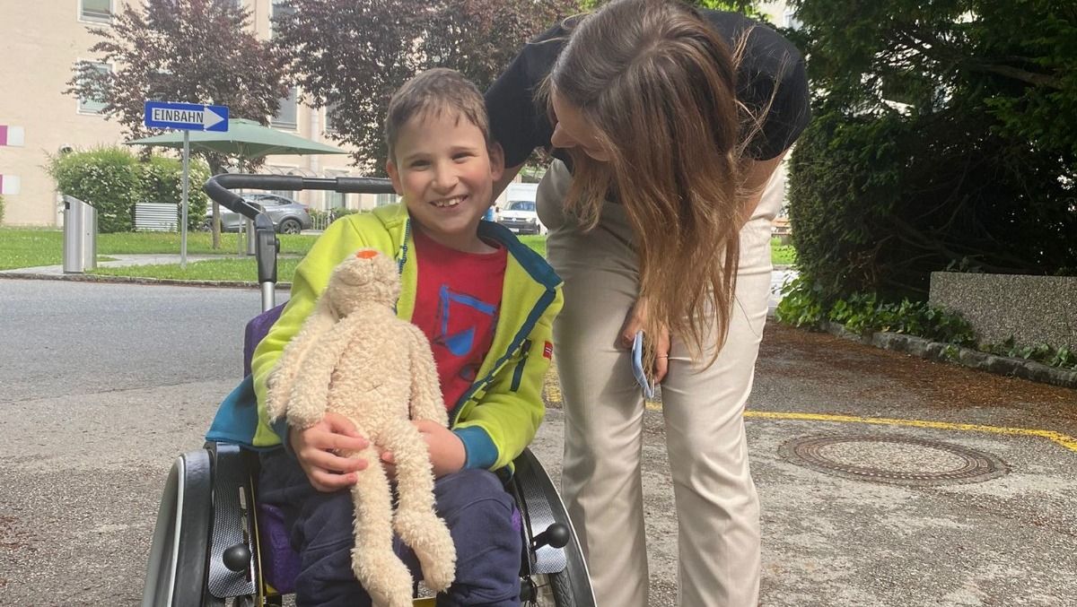 Thimo während der Reha in Salzburg.