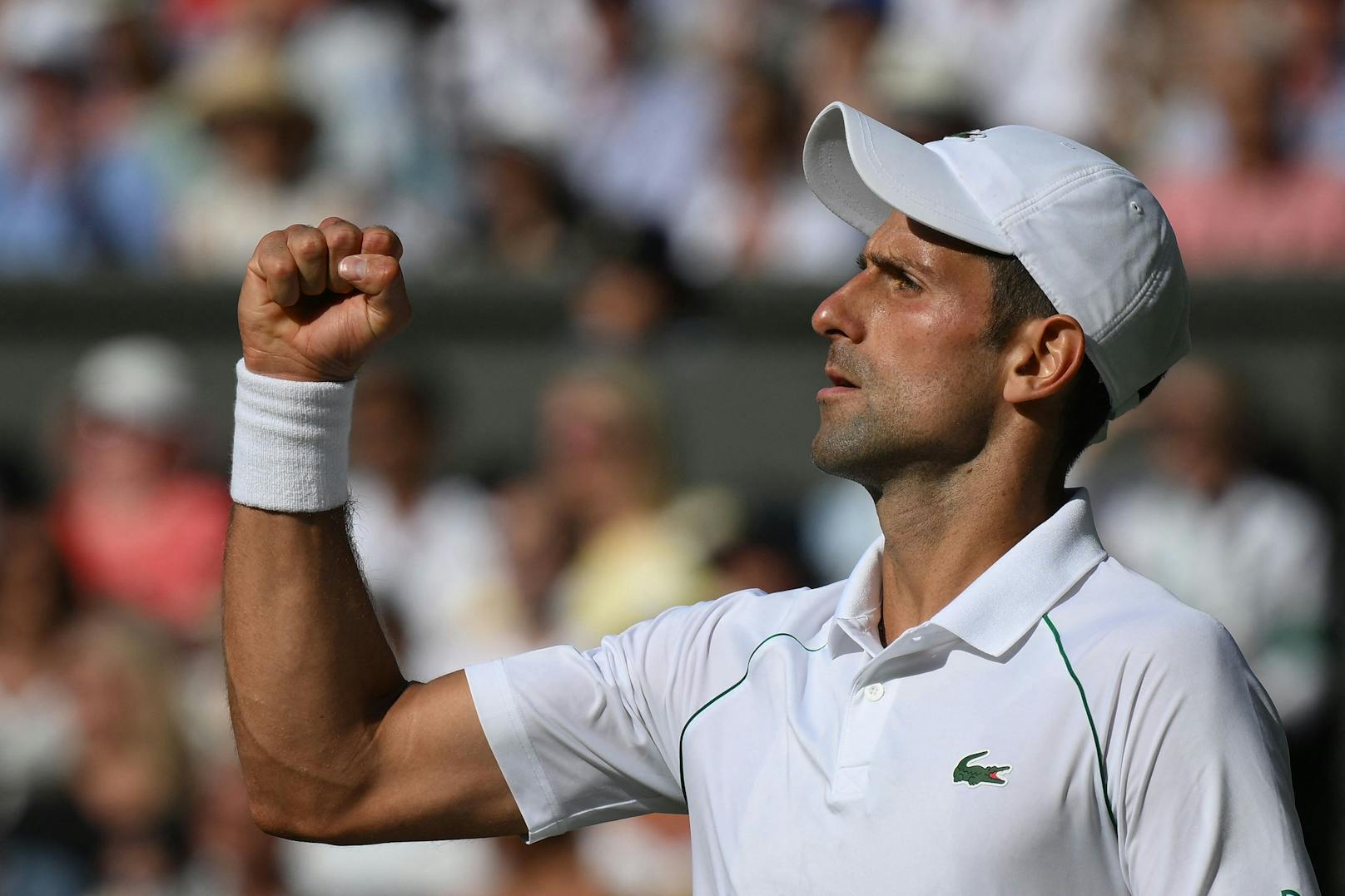 Novak Djokovic steht im Finale von Wimbledon. 