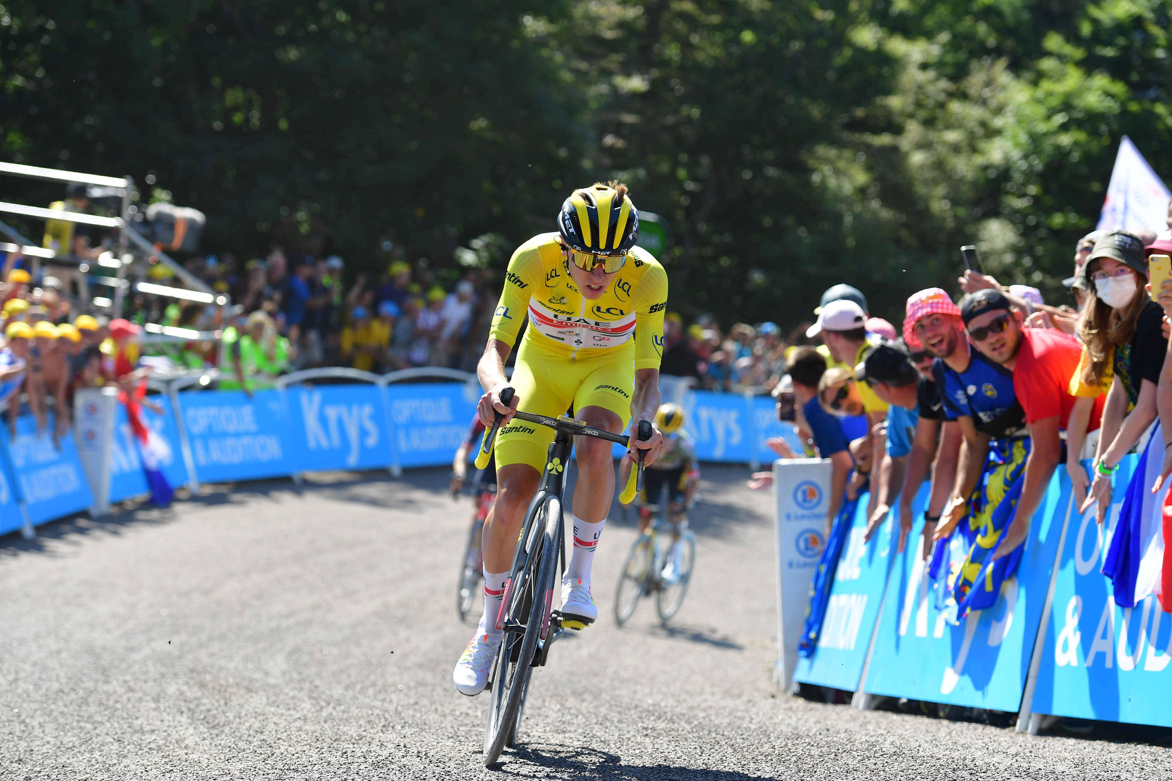 Tadej Pogacar gewinnt auch die siebte Etappe der Tour de France. 