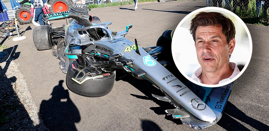 Toto Wolff spricht über die Unfälle seiner beiden Piloten. 