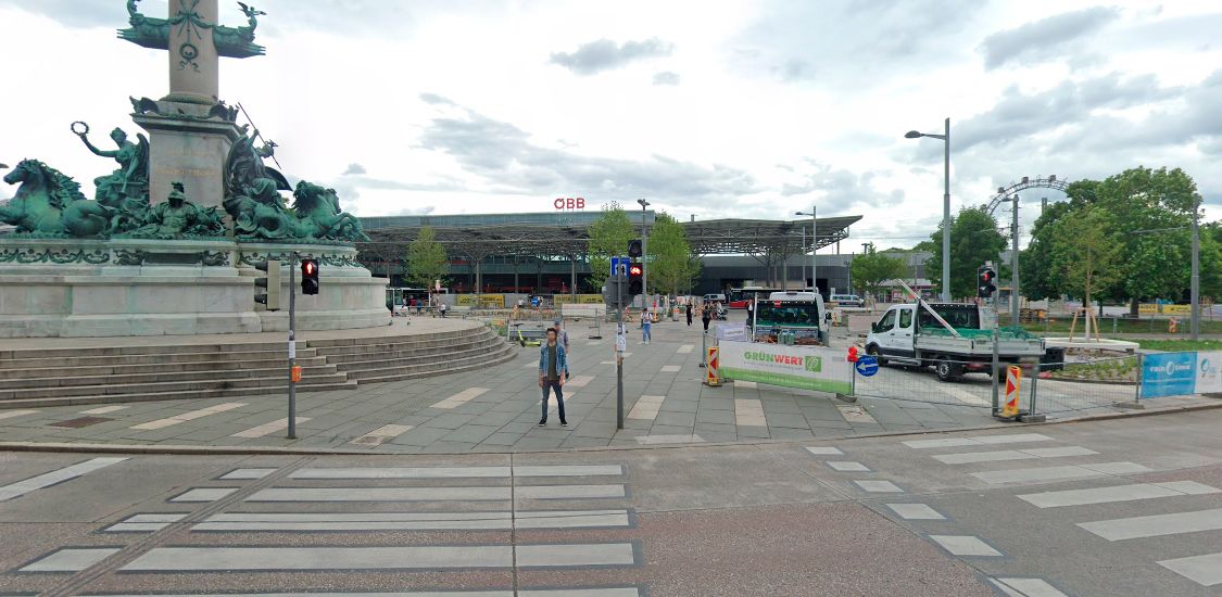 Der Wiener Praterstern. 