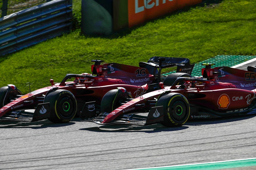 Carlos Sainz und Charles Leclerc duellierten sich im Spielberg-Sprint beinhart. 