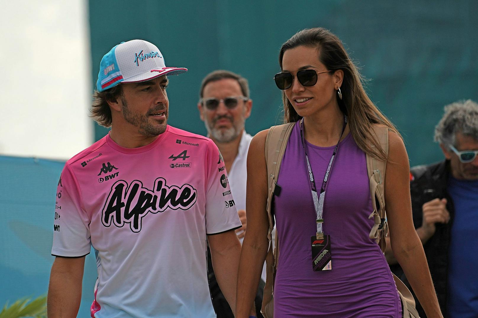 F1-Star Fernando Alonso mit Freundin Andrea Schlager