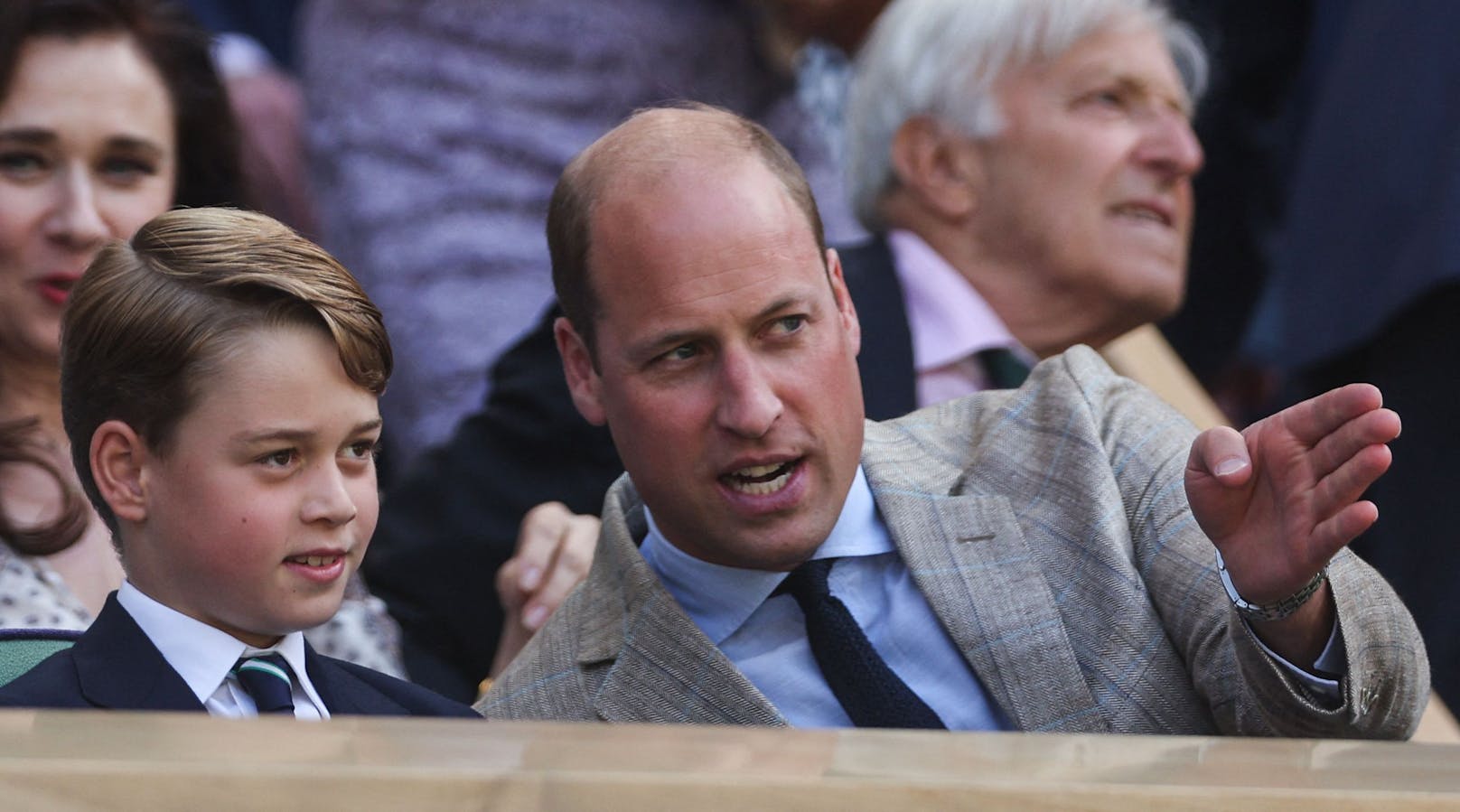 Prinz George mit Vater William.