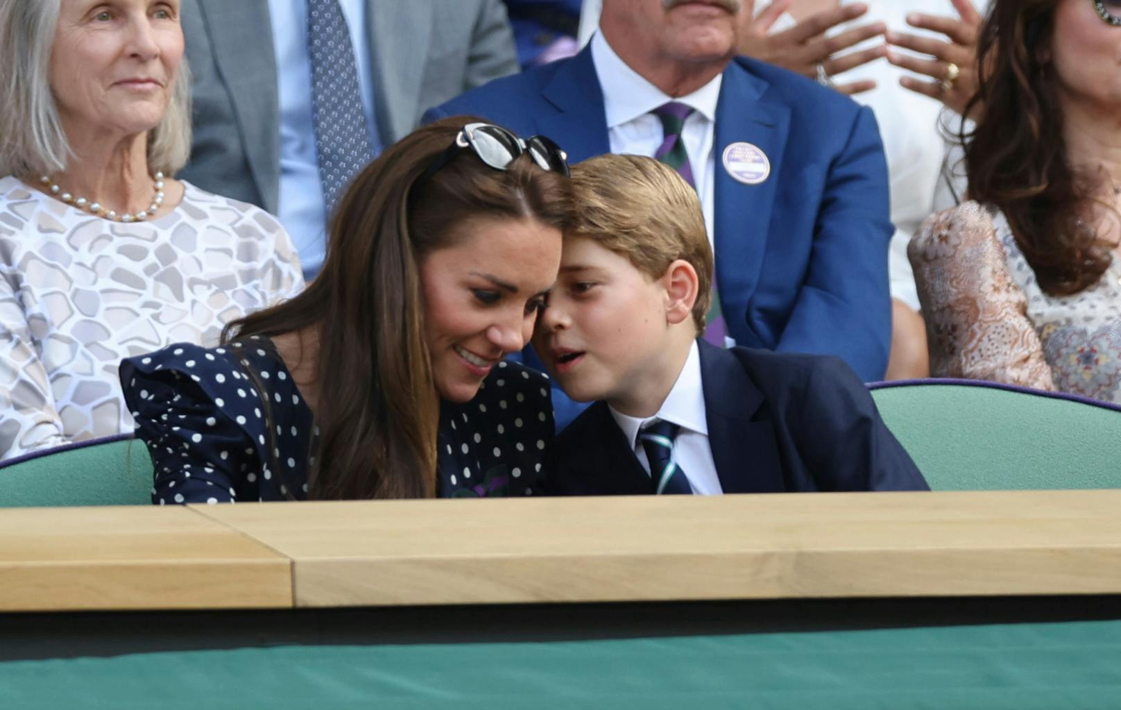 Prinz George mit Herzogin Kate.