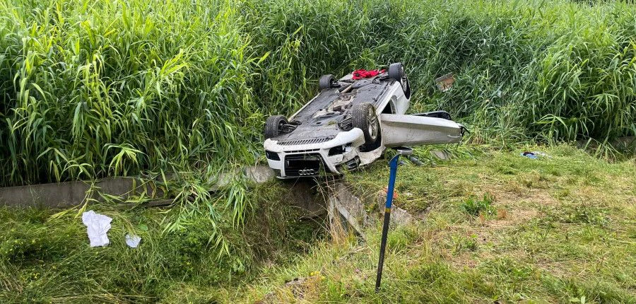 Das verunfallte Auto