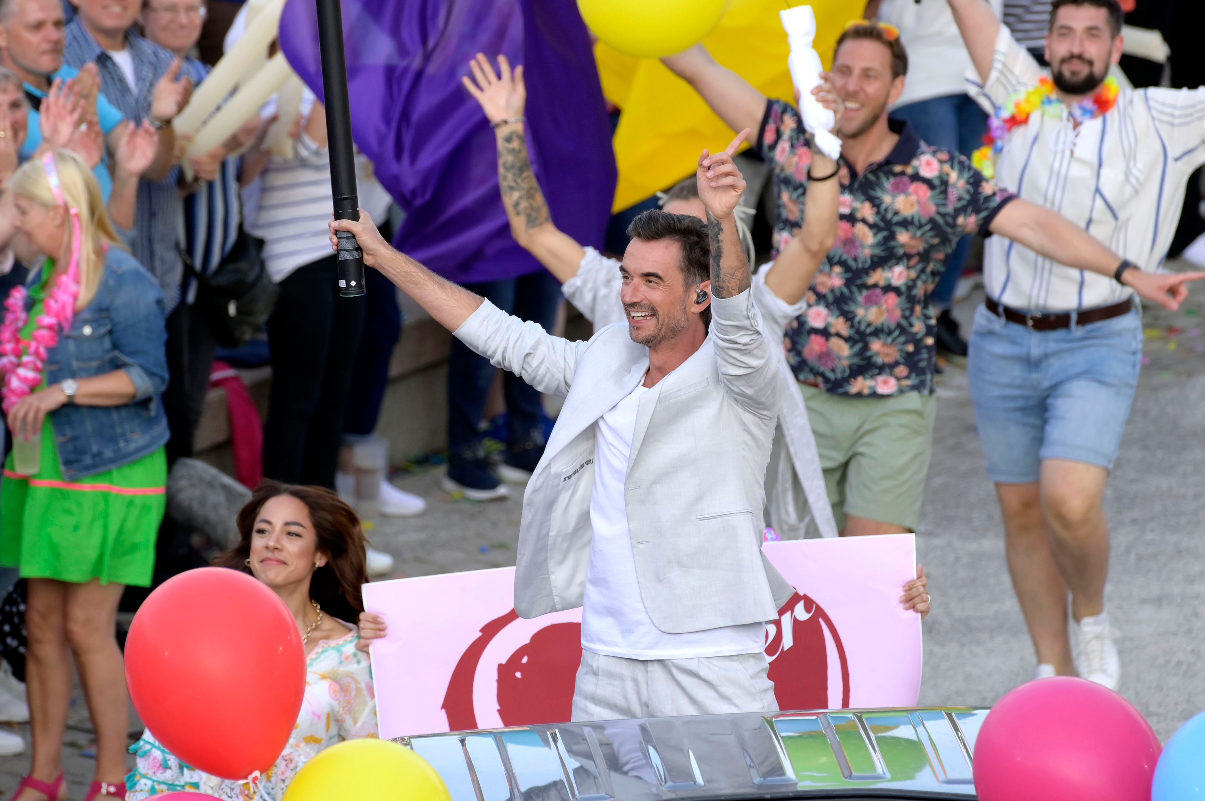 Silbereisen ließ sich ordentlich feiern.