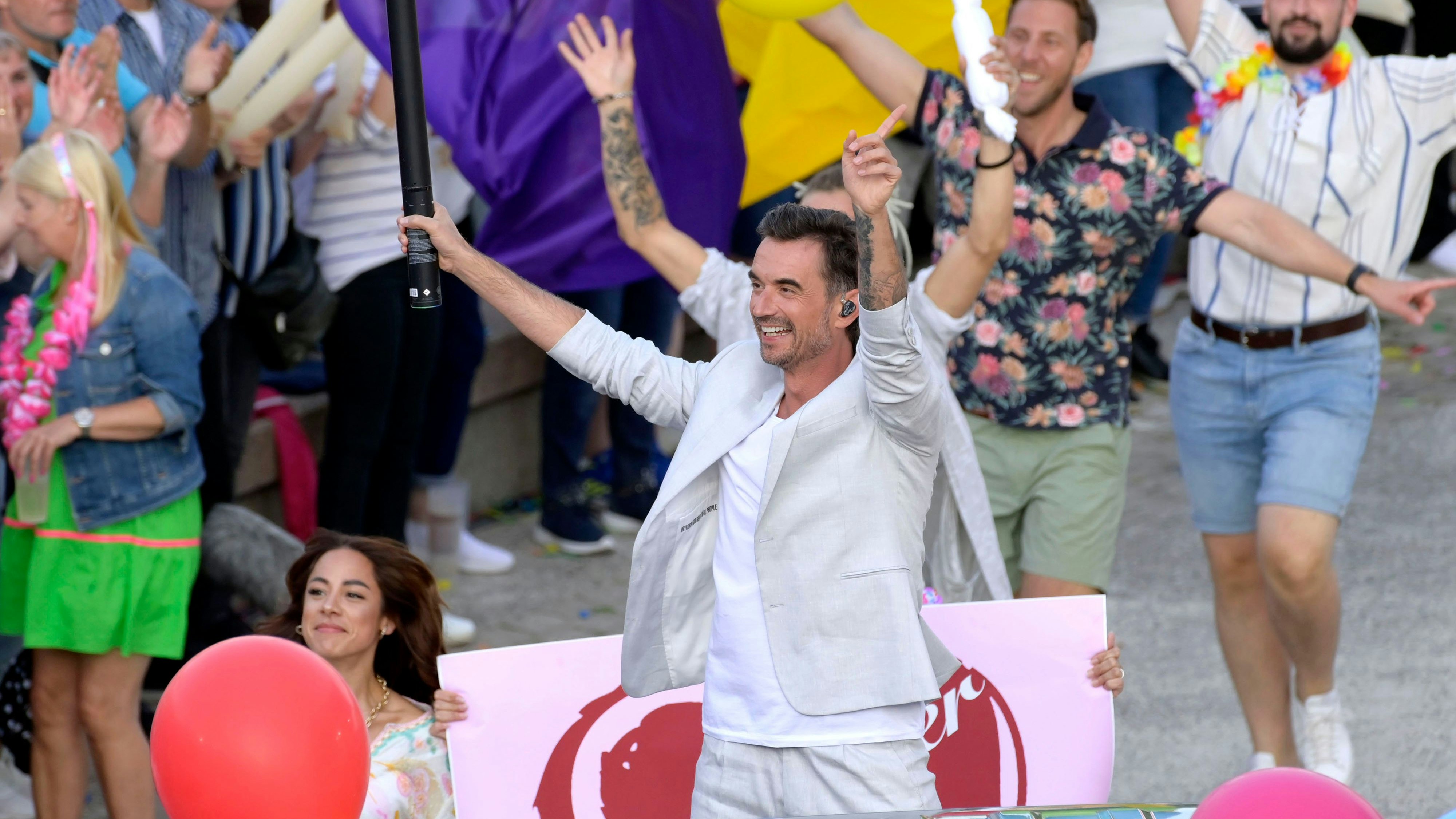 Silbereisen ließ sich ordentlich feiern.