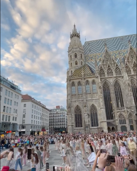 Flashmob am Stephansplatz.