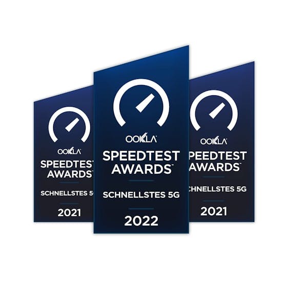 Drei erhält zum dritten Mal den Ookla Speedtest Award für schnellstes 5G-Netz des Landes.