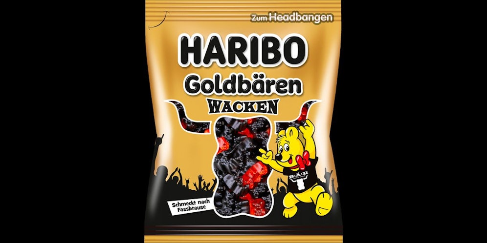 Haribo macht nicht nur Kinder froh. Auch für Metal-Fans gibt's die Bären jetzt in der Lieblingsfarbe.
