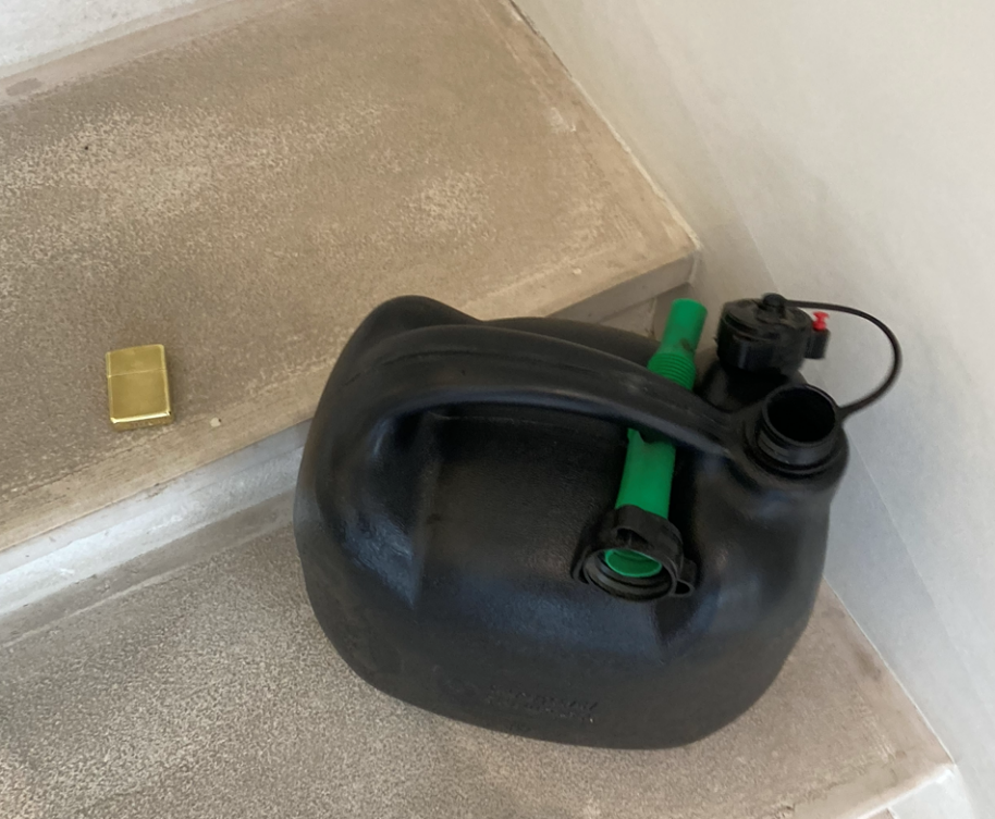 Der Benzinkanister wurde sichergestellt.