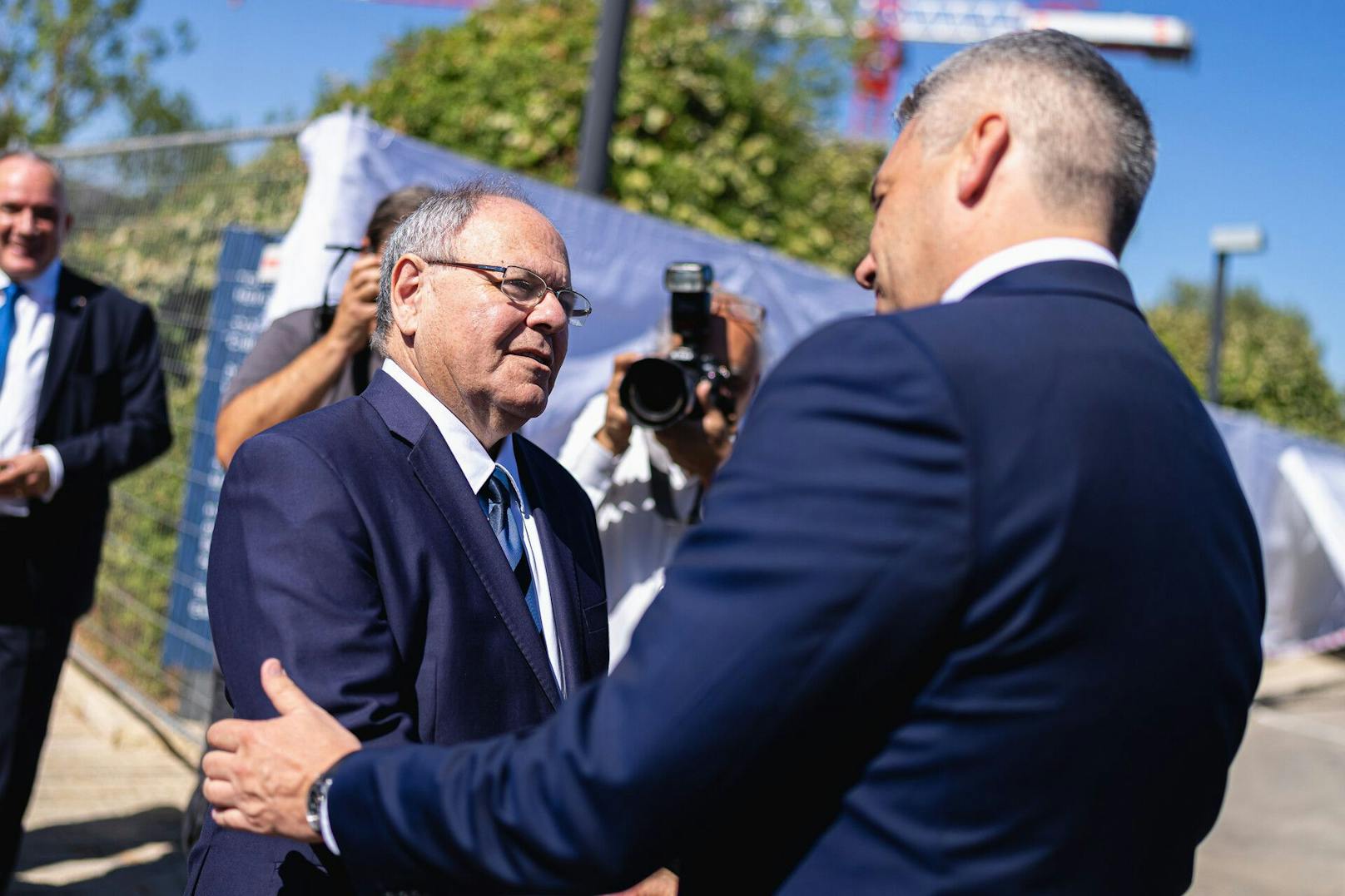 Bundeskanzler Karl Nehammer und Premierminister Yair Lapid.
