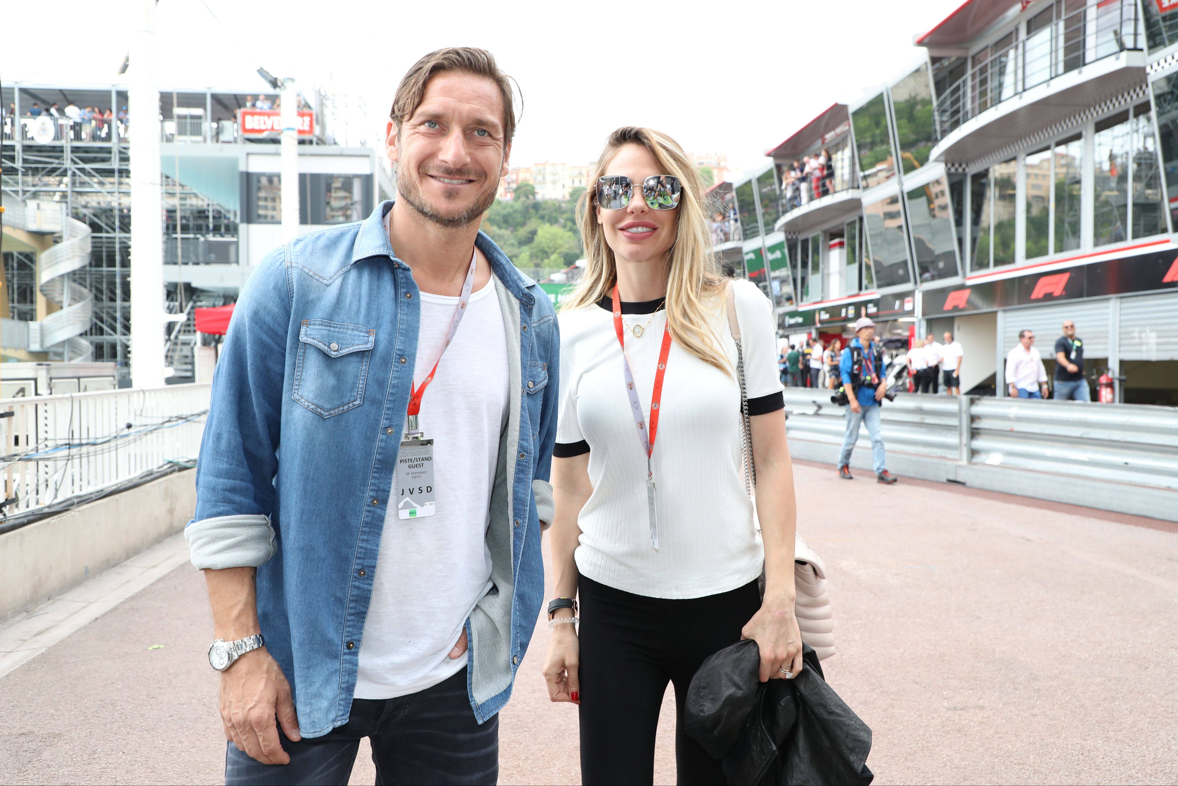 Ein Bild aus glücklichen Tagen: Francesco Totti mit Ilary Blasi