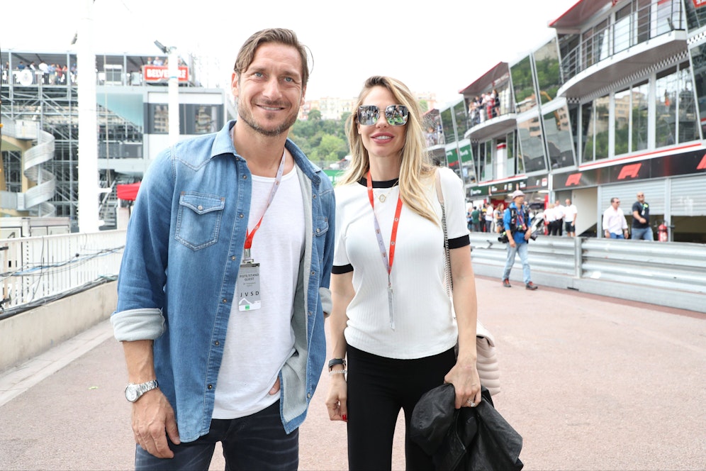 Ein Bild aus glücklichen Tagen: Francesco Totti mit Ilary Blasi