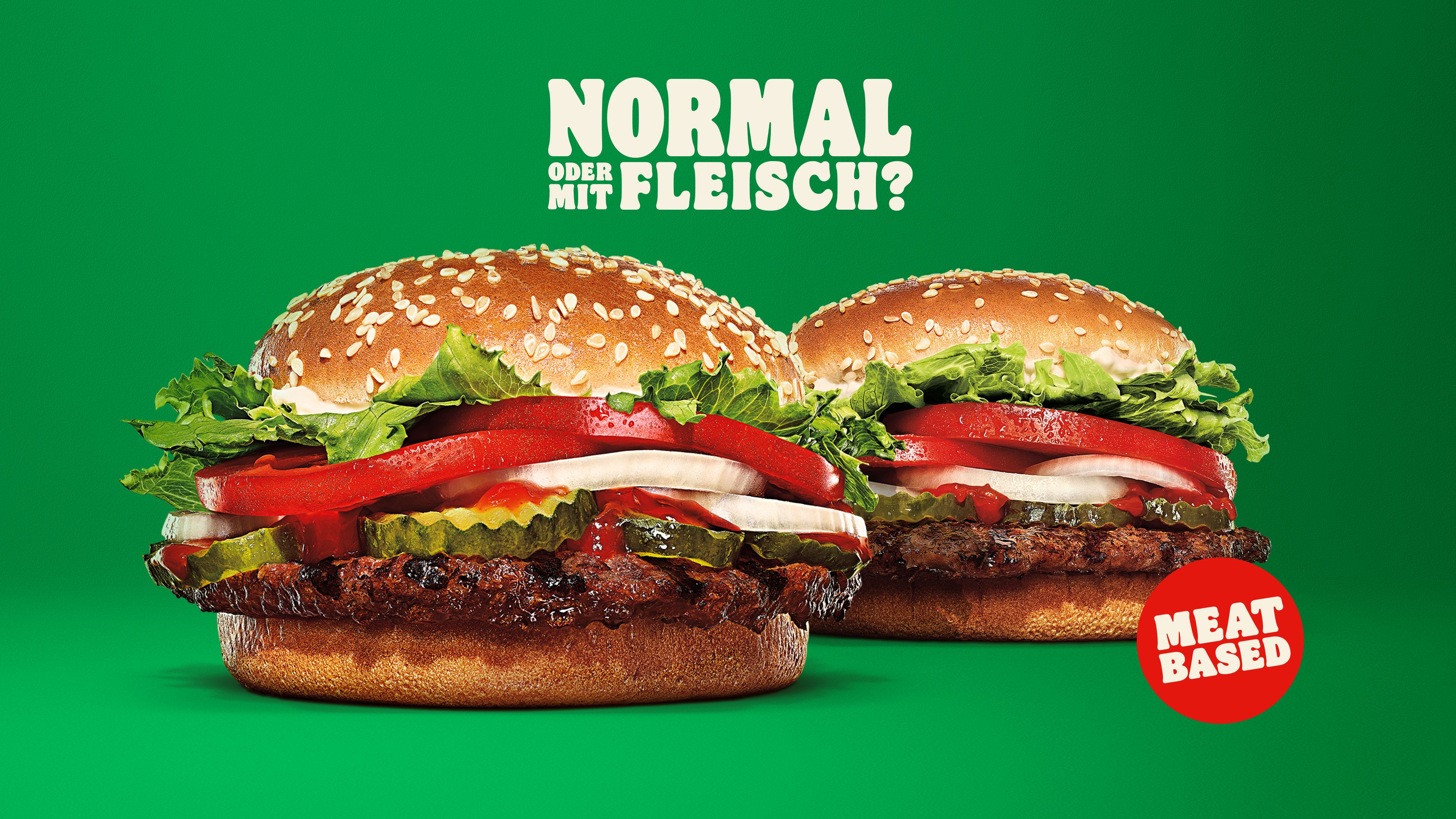 Ist Whopper bei Burger King mit Schwein?