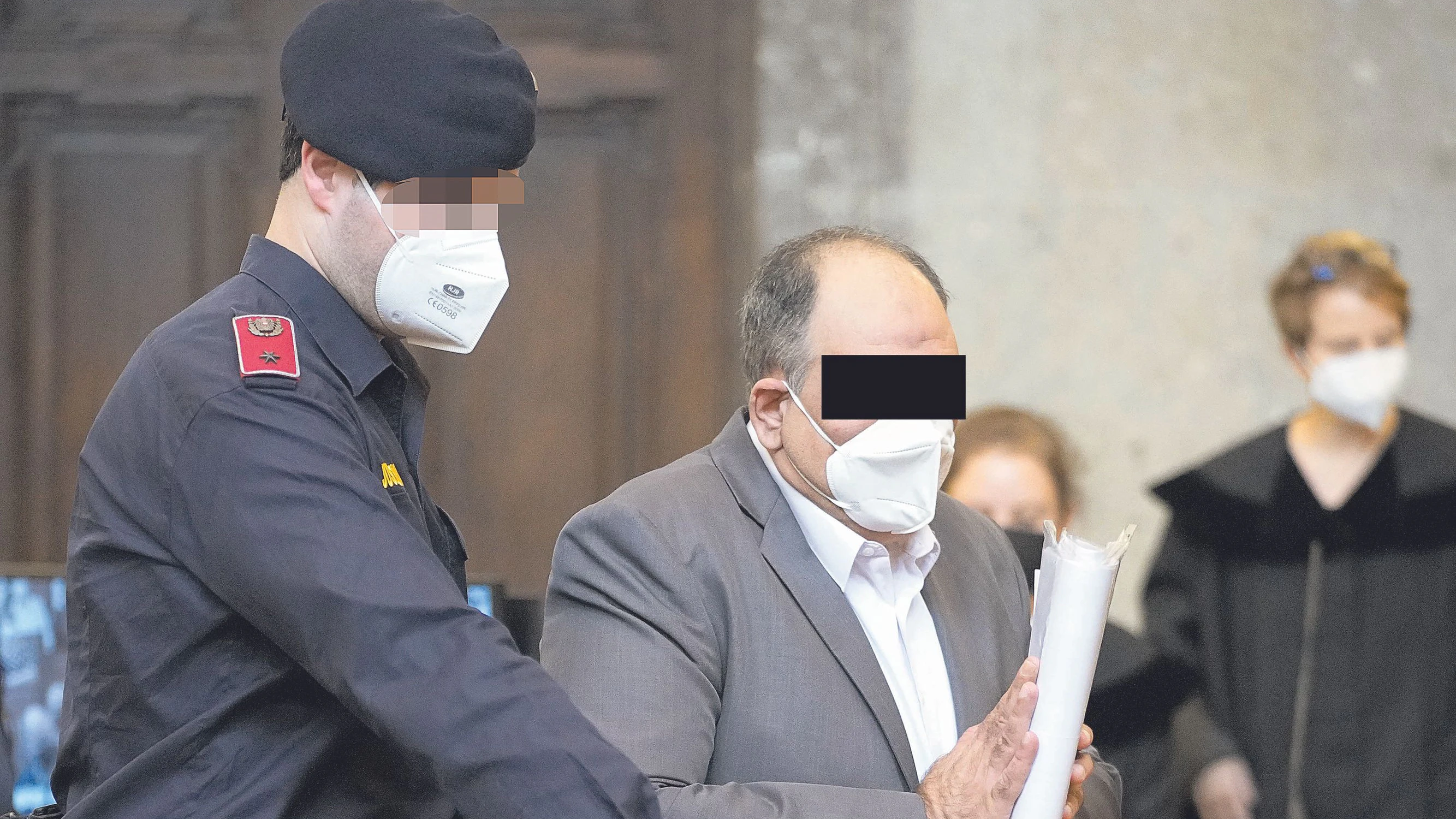 Der Verdächtige vor Gericht in Wien.