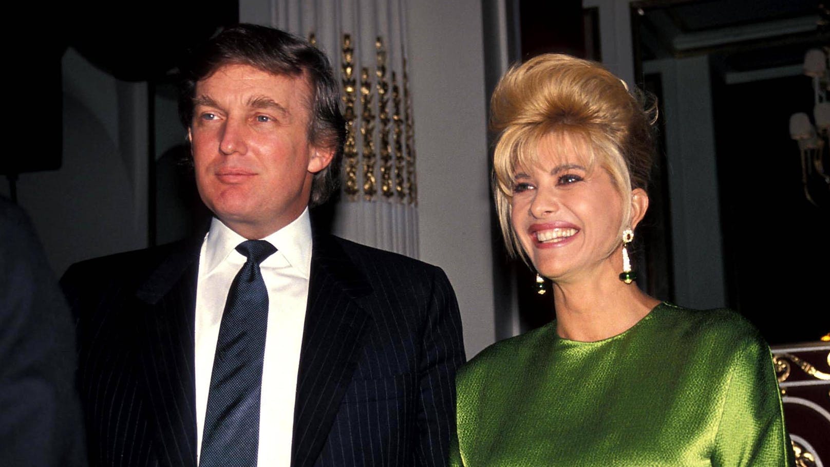 Der spätere US-Präsident Donald Trump und seine damalige Ehefrau Ivana auf einem frühen Foto der beiden. Aufnahmedatum geschätzt 1980.