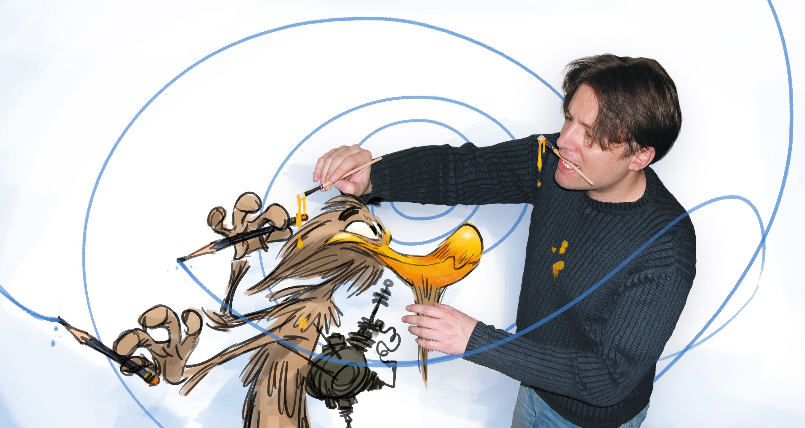 Im Karikaturmuseum Krems wird am Samstag die Ausstellung "Donald Made in Austria! Der Character-Designer Florian Satzinger" eröffnet.