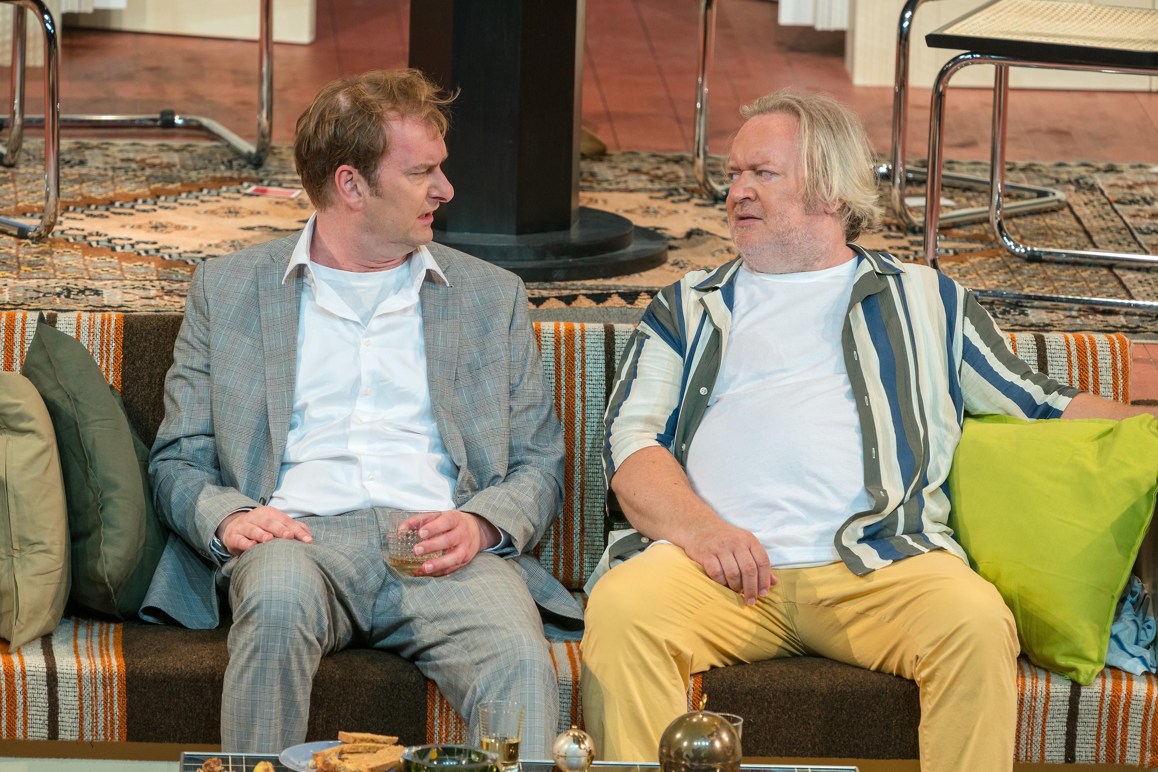 Fotoprobe Bühnenfotos des diesjährigen Festspiele Stücks ´Ein seltsames Paar´ im Stadttheater Berndorf, NÖ, 4.7.2022, -  Gregor SEBERG, Alexander JAGSCH 